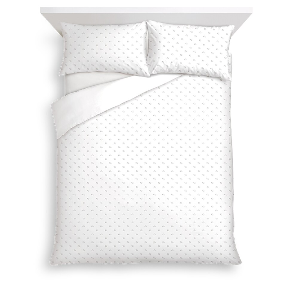 F&F Home Bedding Natures Way Tufted Dot Duvet Set Double