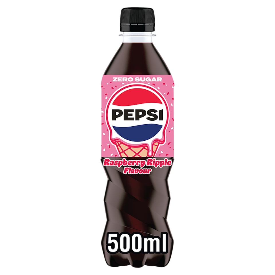 image 1 of PEPSI Zero sugar Raspberry Ripple Flavour soft drink 500ML