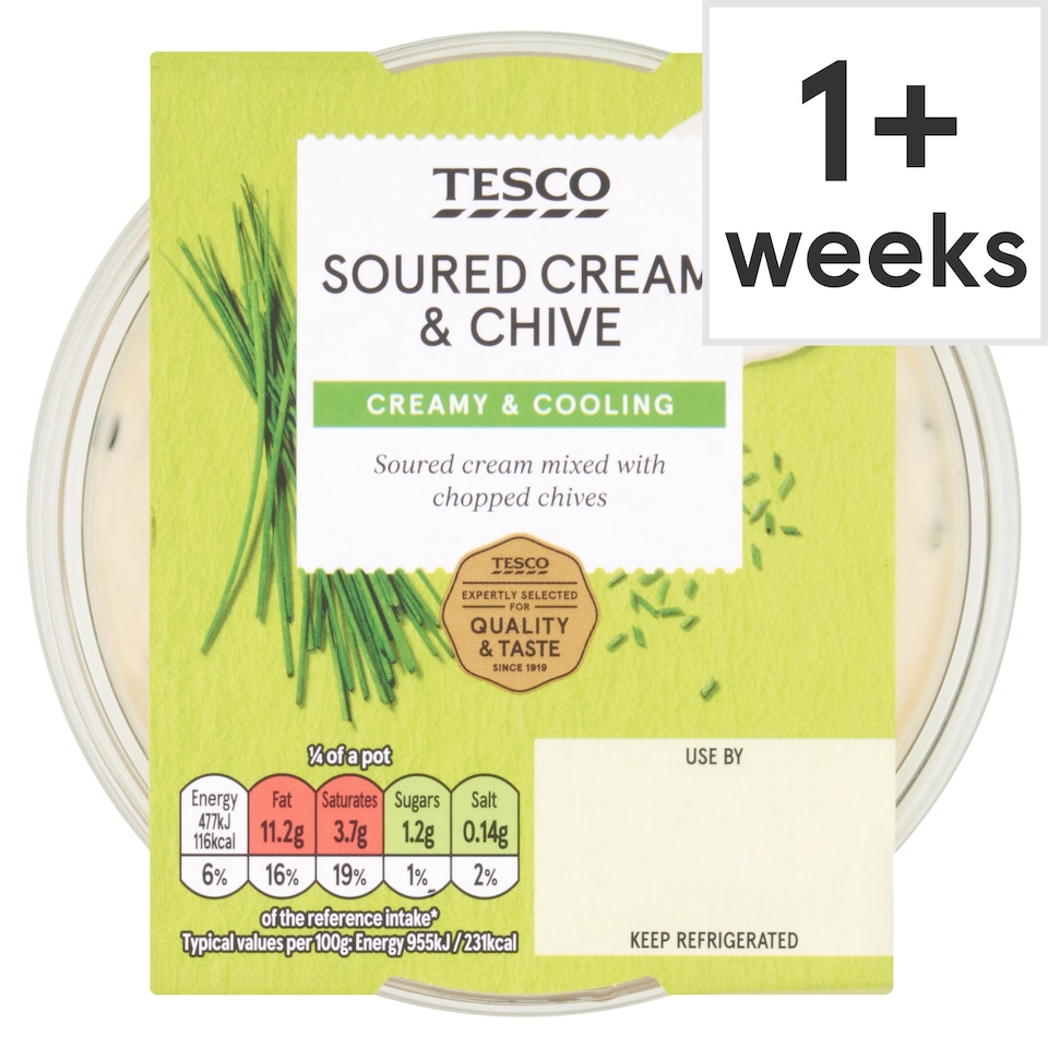 Tesco Sour Cream & Chive Dip 200G