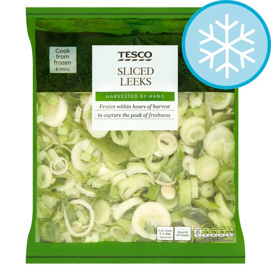 Tesco Sliced Leeks 700G Tesco Groceries