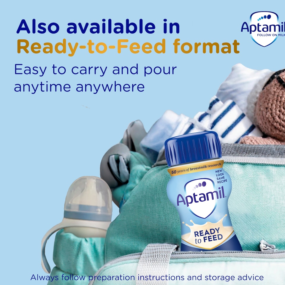 image 1 of Aptamil 2 Follow On Baby Milk Formula Powder 6-12 Months Big Pack 1.2kg