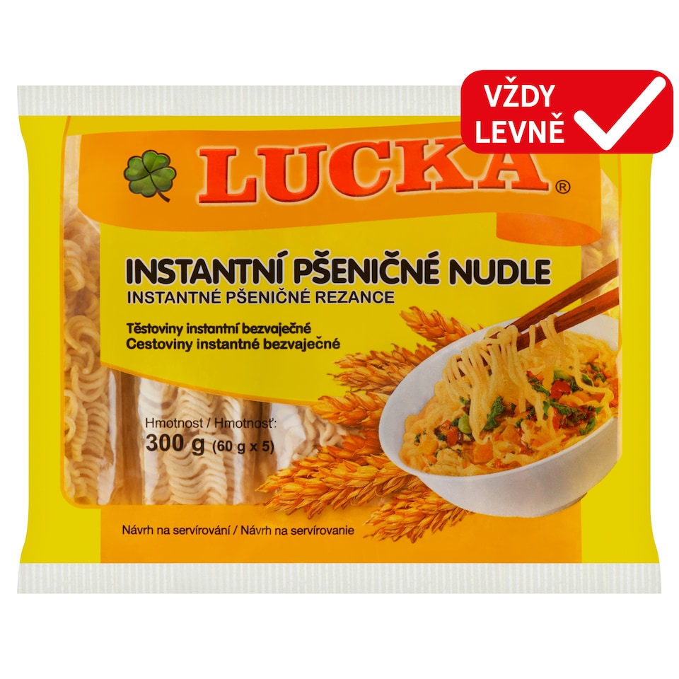 Lucka Instantní pšeničné nudle 5 x 60g (300g)