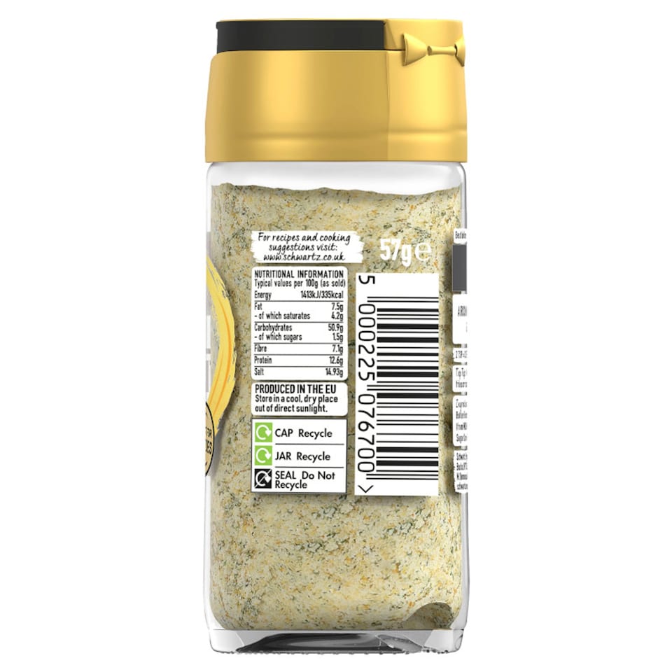 image 1 of Schwartz Garlic Butter Seasoning 57g