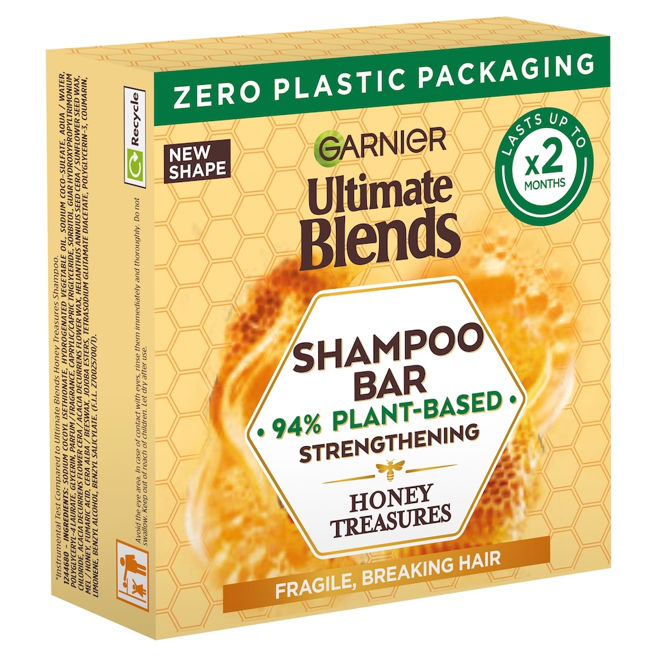 image 1 of Garnier Ultimate Blends Honey Treasures Shampoo Bar 60G