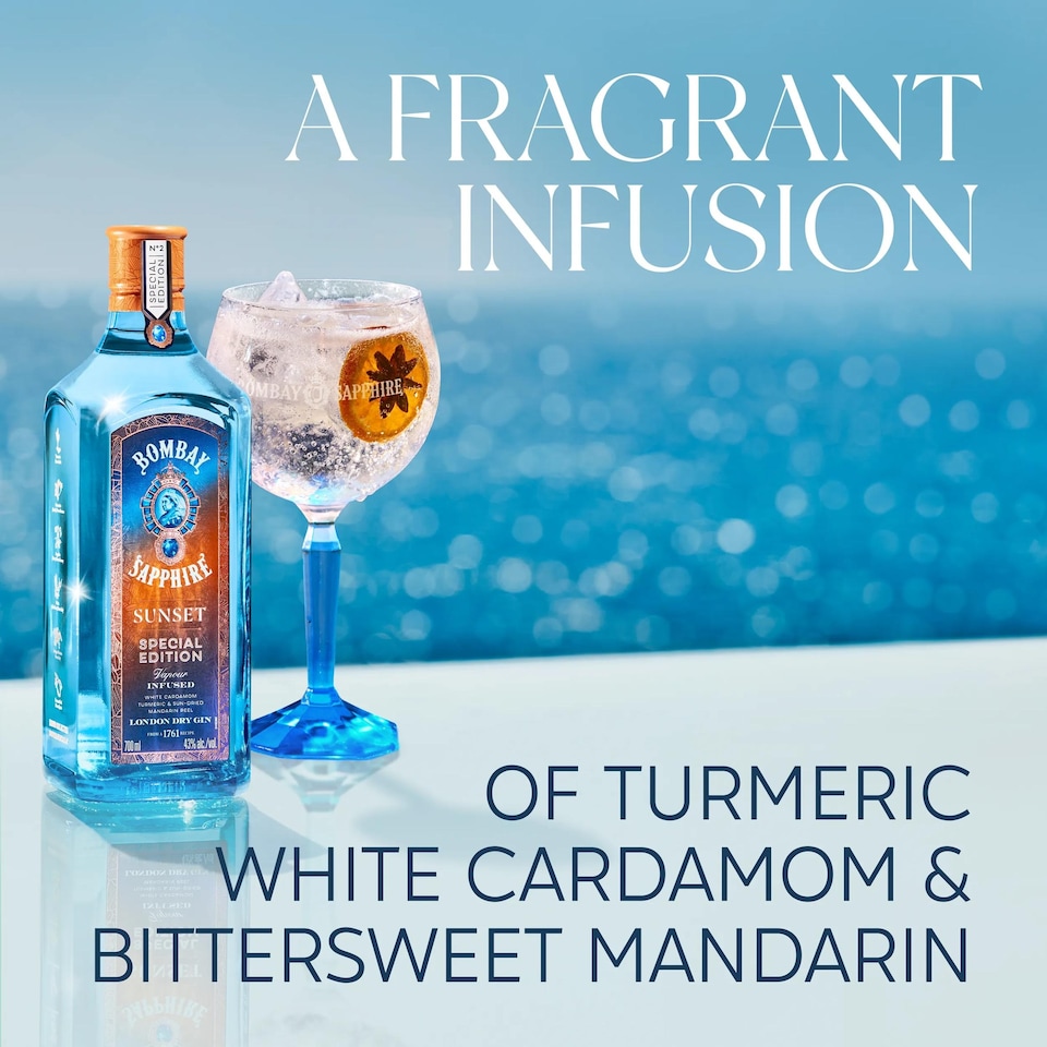 image 1 of Bombay Sapphire Sunset Special Edition Gin 70Cl