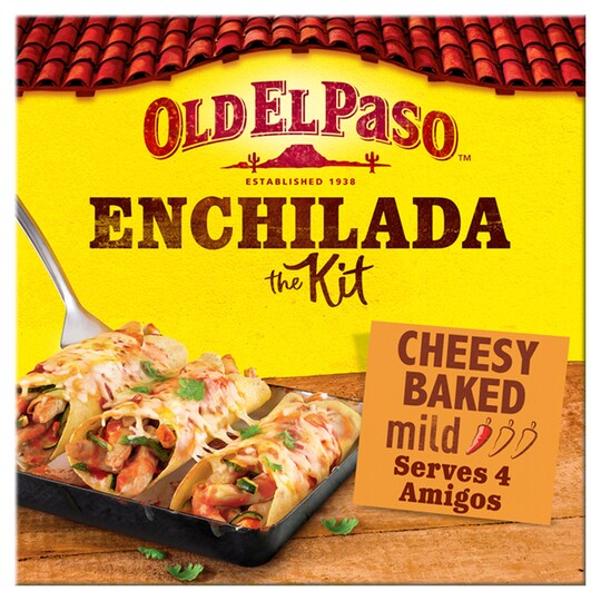Oldelpaso Cheesy Baked Enchilada Dinner Kit 663g - Tesco Groceries Oldelpaso Cheesy Baked Enchilada Dinner Kit 663g - Tesco Groceries