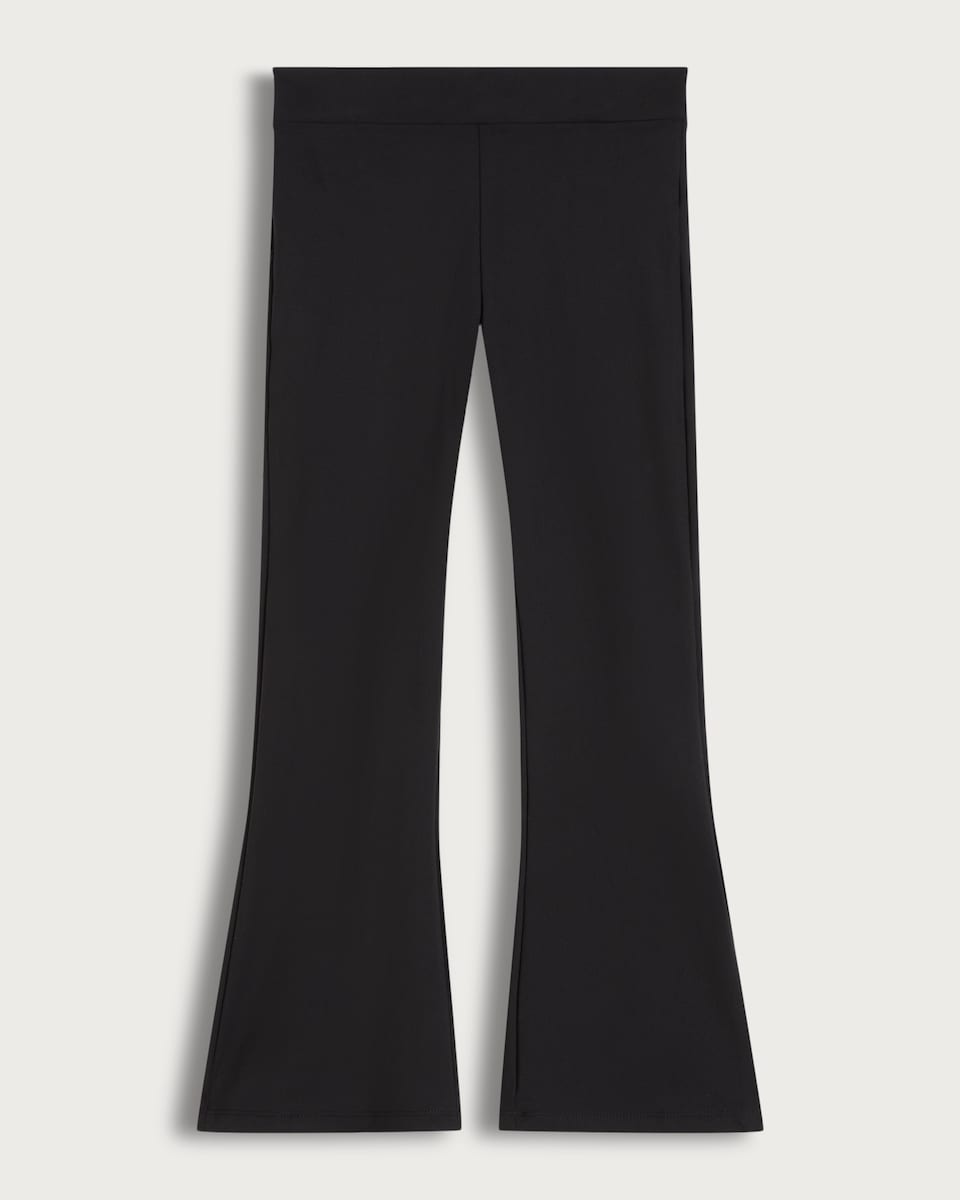 F&F Active Girls Pull On Flared Leggings in Black