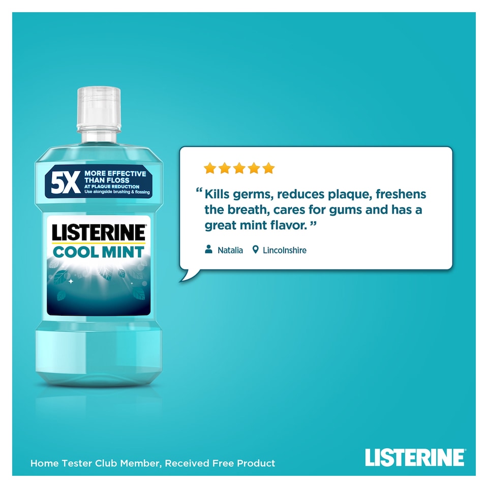image 1 of Listerine Cool Mint Mouthwash 500ml