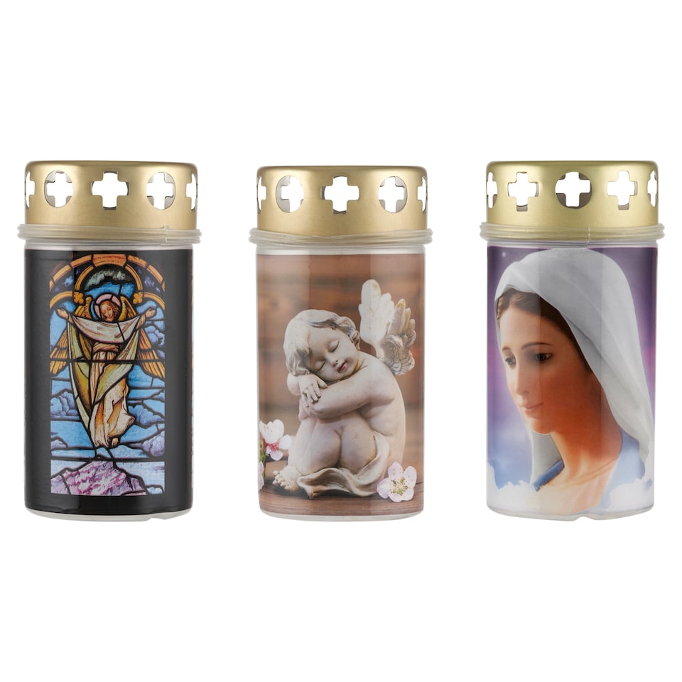 Cemetery Candle in Glass Container 100g