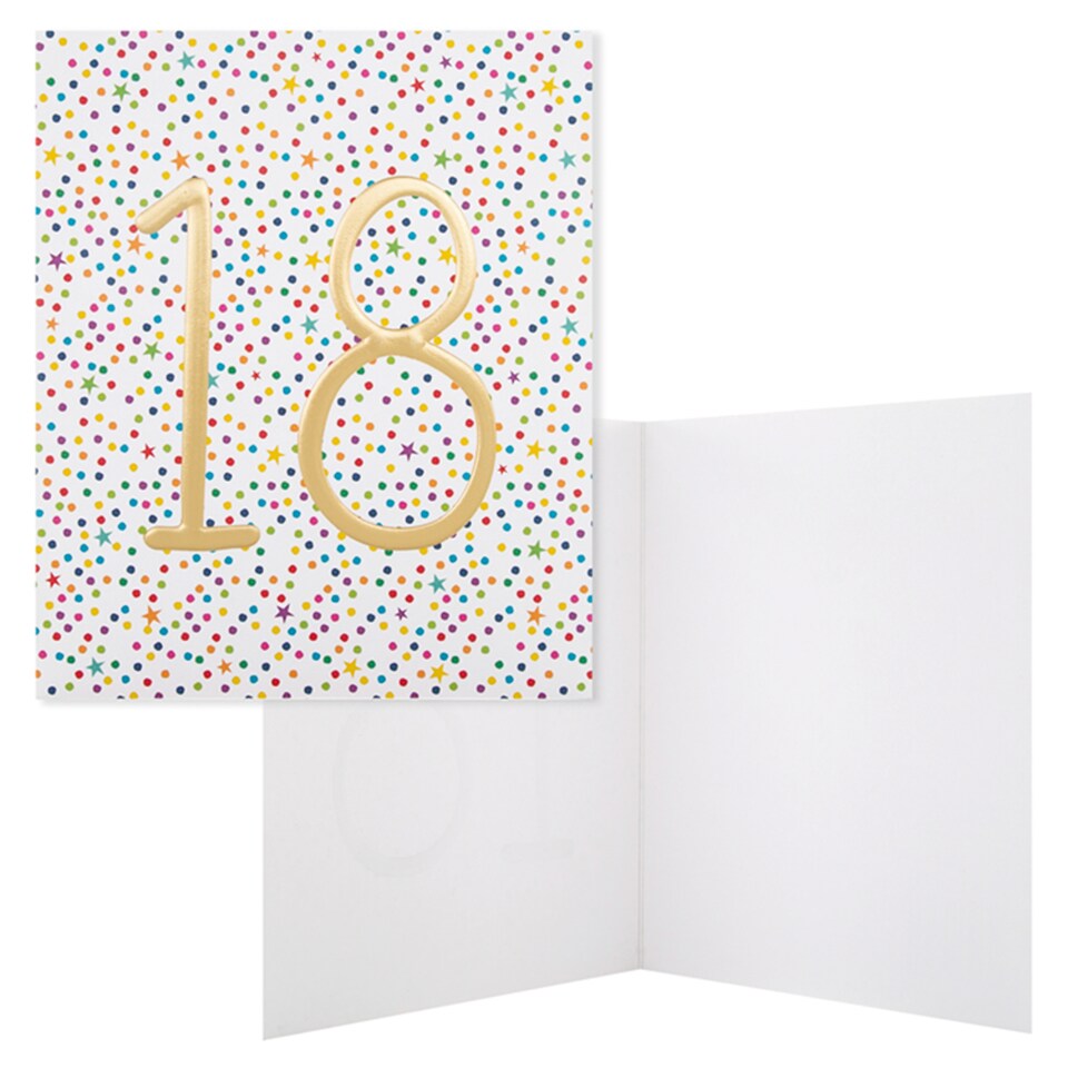 image 1 of Hallmark Birthday Card 18 (Blank Inside)
