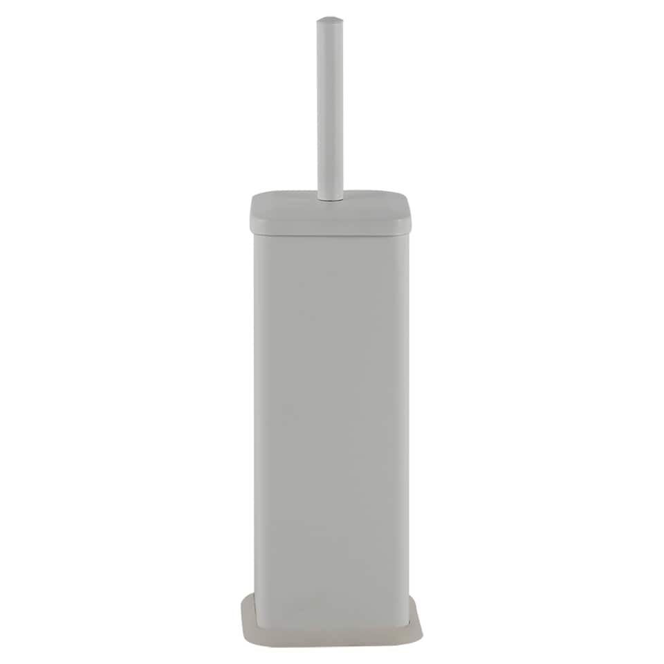 image 1 of F&F Home White Metal Sqaure Toilet Brush