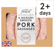 Tesco Finest 4 Hickory Smoked Pork Sausages 440g