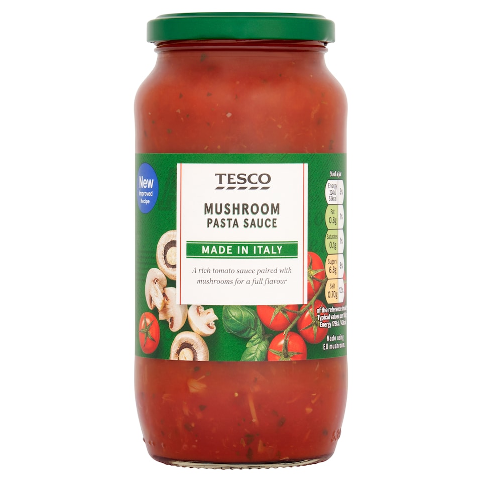 Tesco Mushroom Pasta Sauce 500G