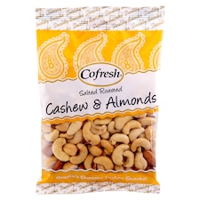 COFRESH ROASTED & SALTED CASHEWS & ALMONDS 175g