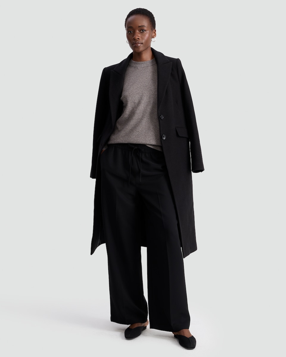 image 1 of F&F Knitted Crew Neck Knit Jumper with Wool in Mink