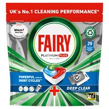 Fairy Platinum Plus Deep Clean 29 Dishwasher Tablets 450G