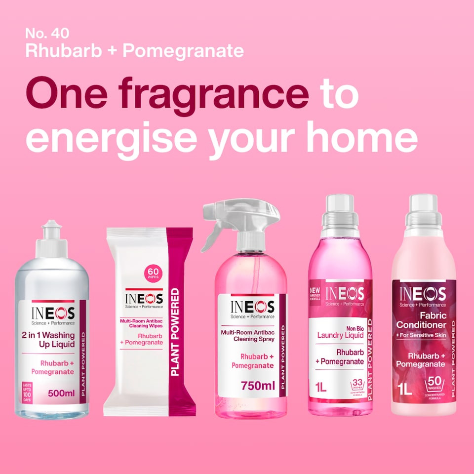 image 1 of Ineos Multi-Room Antibac Cleaning Spray - Rhubarb & Pomegranate 750ml