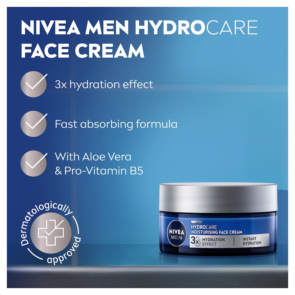 image 1 of NIVEA MEN Protect & Care Intensive Face Moisturiser 50ml