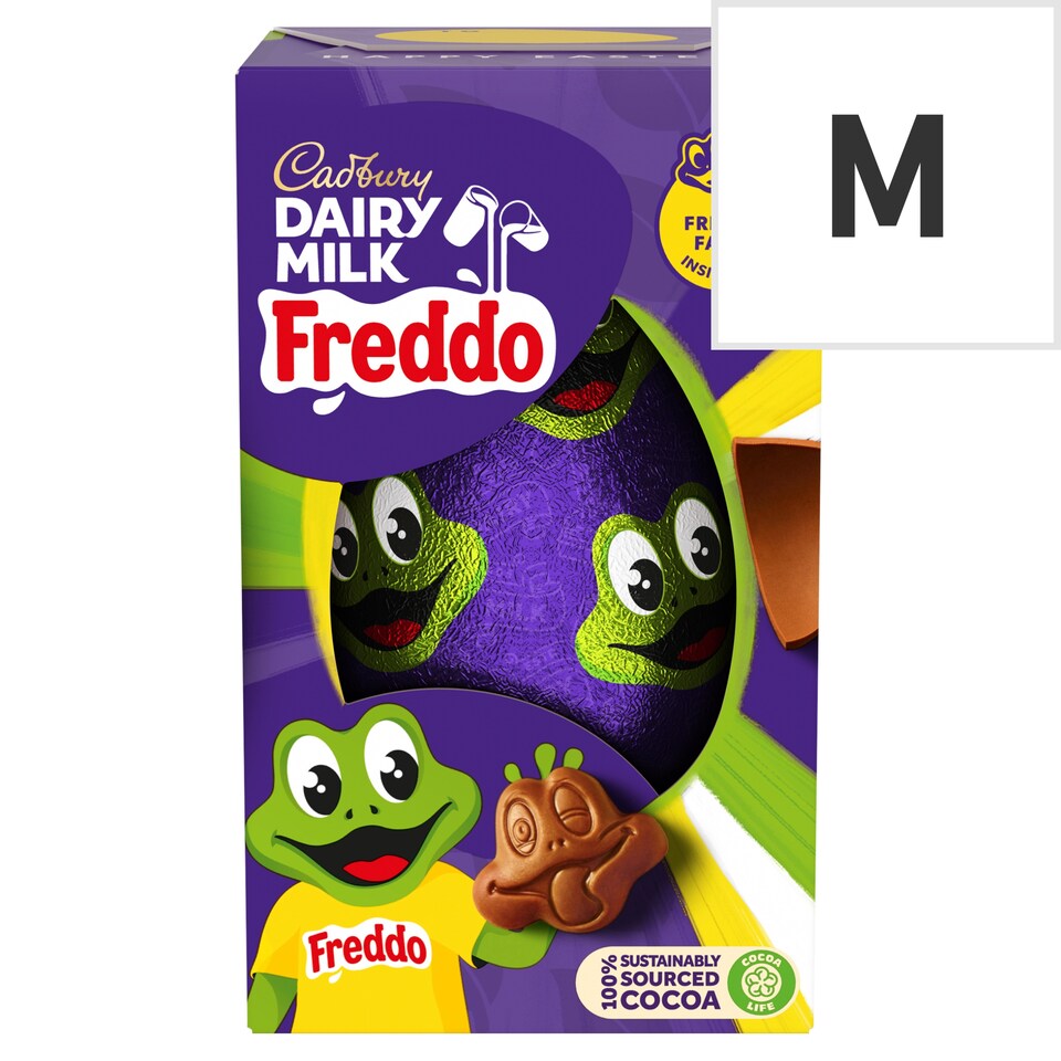 image 1 of Cadbury Dairy Milk Freddo Faces Chocolate Easter Egg 96G