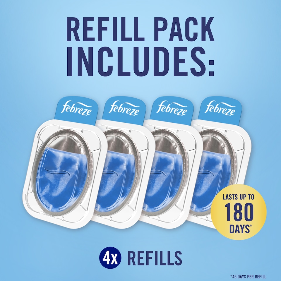 image 1 of Febreze Bin Freshener Refill Pack Cotton Fresh 19.52ml