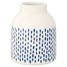 Fox & Ivy Sunny Yellow Blue Vase