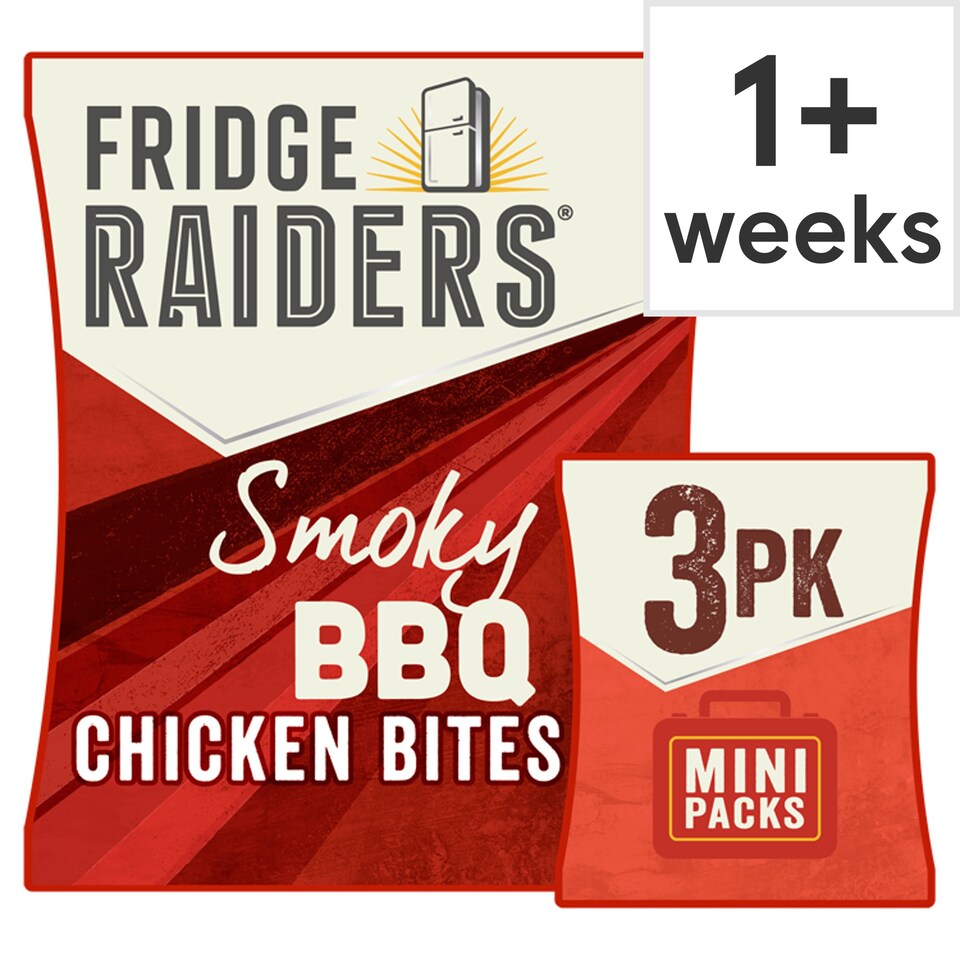Fridge Raiders Smoky Bbq Chicken Bites 3X22.5G Tesco Groceries