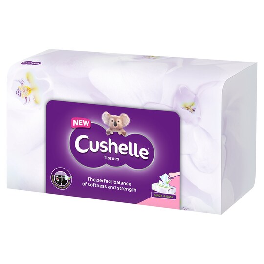Cushelle Regular Facial Tissue 80 Sheets Tesco Groceries