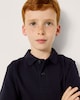 image 1 of F&F School Boys 3-Pack Pure Cotton Regular Fit Polo Shirts in Navy