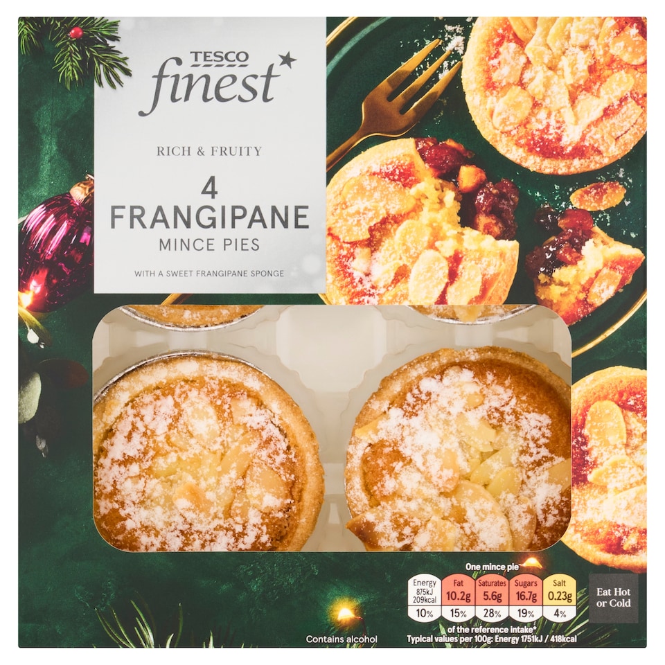 Tesco Finest 4 Frangipane Mince Pies