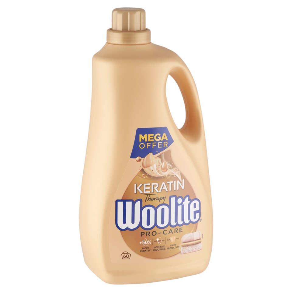 Woolite Keratin Therapy Pro-Care Liquid Detergent for All Types of Cloth 60 Washes 3,6 l