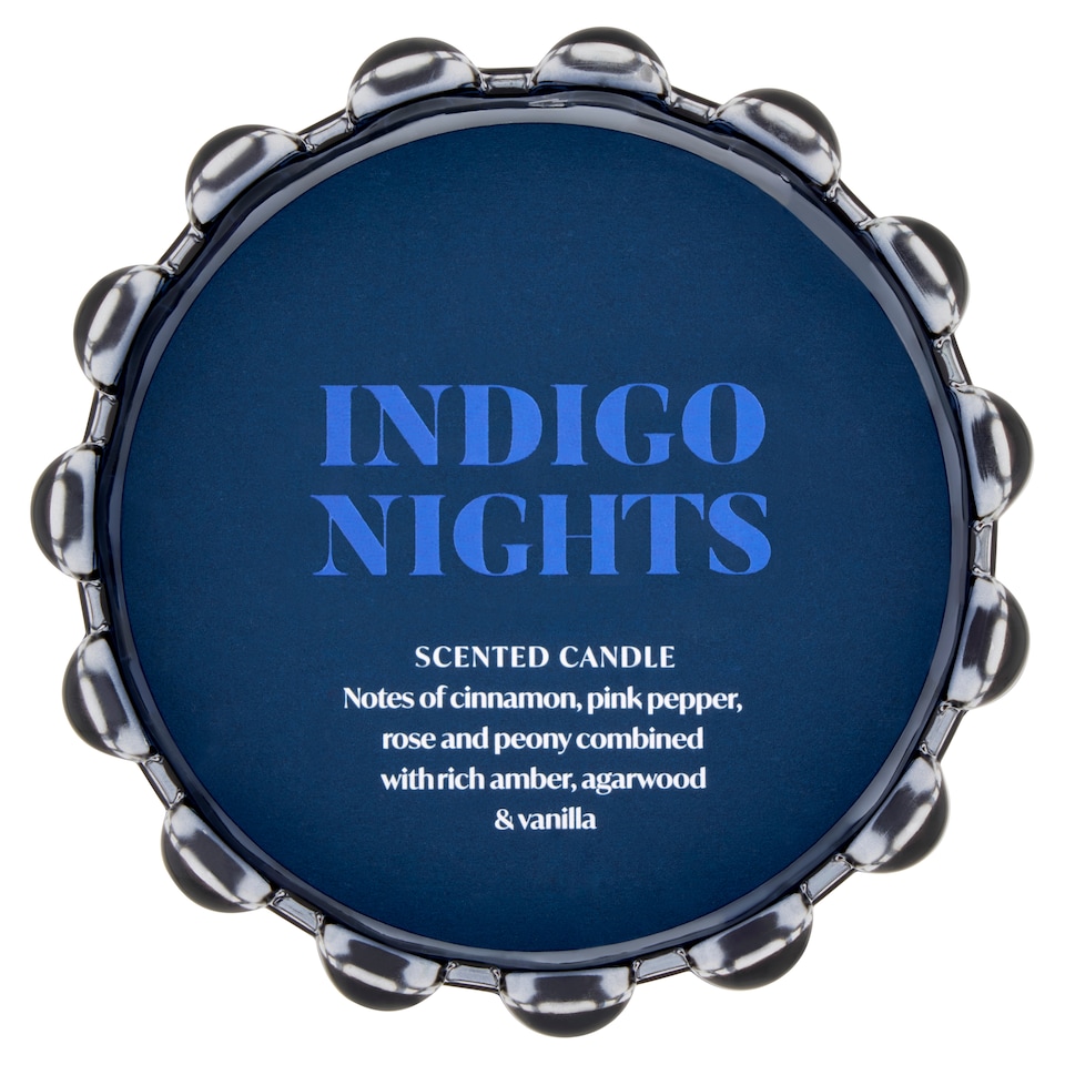 image 1 of F&F Home Dramatique Indigo Sky Large Candle 380g