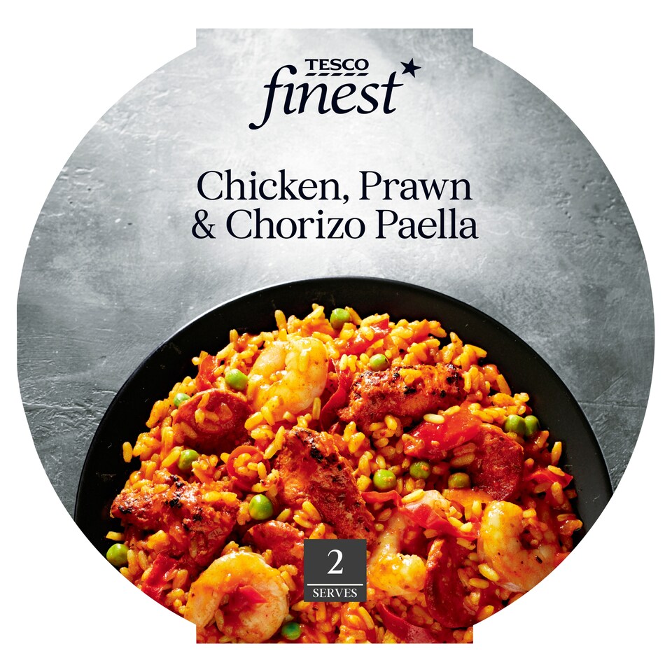 Tesco Finest Chicken Chorizo & Prawn Paella 800G