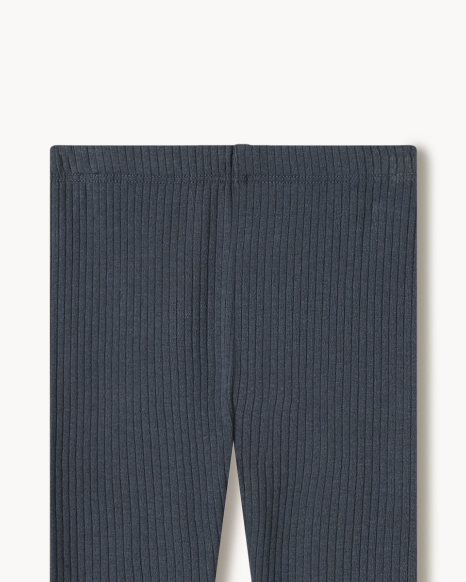 image 1 of F&F Baby Cotton Rich Sweatshirt and Ribbed Leggings Set in Neutral