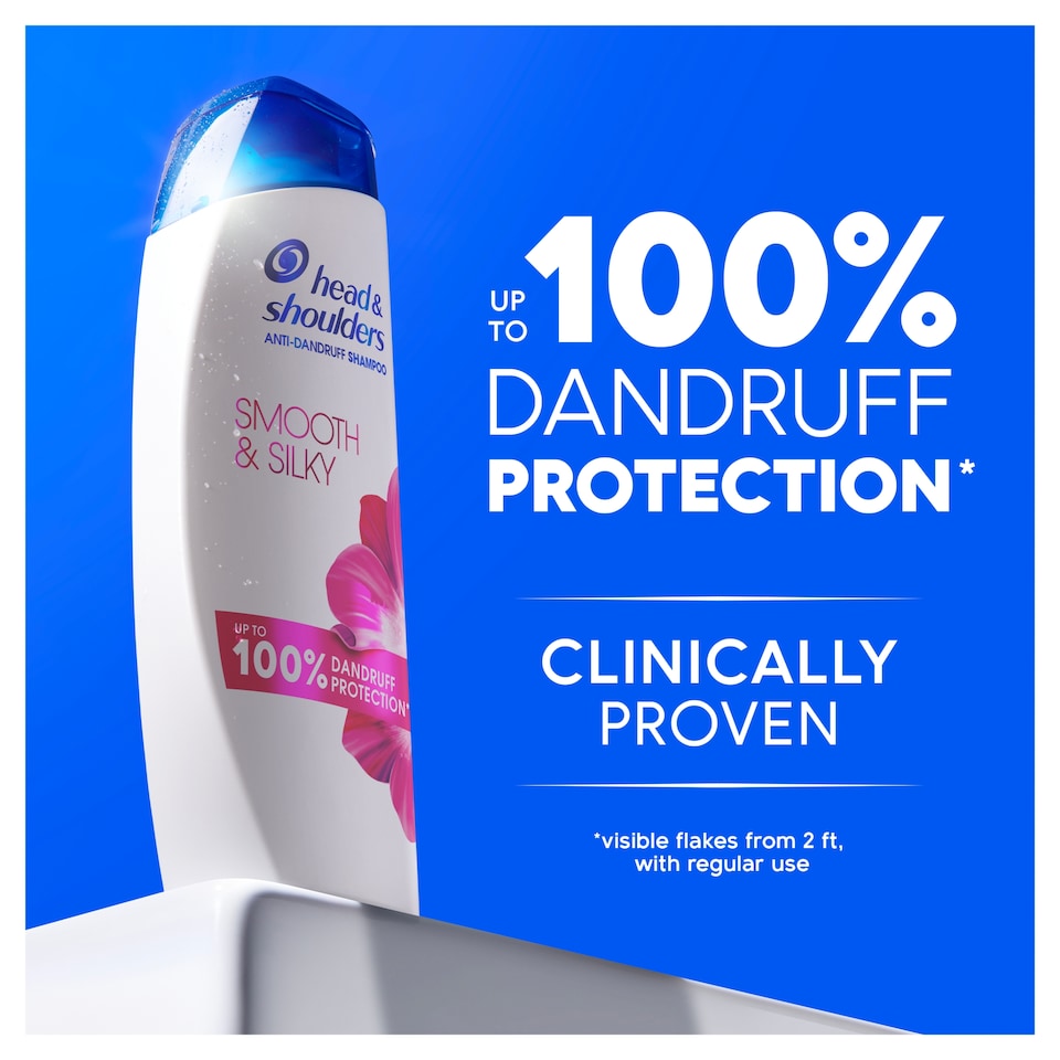 image 1 of Head & Shoulders Smooth & Silky Anti Dandruff Shampoo 400Ml