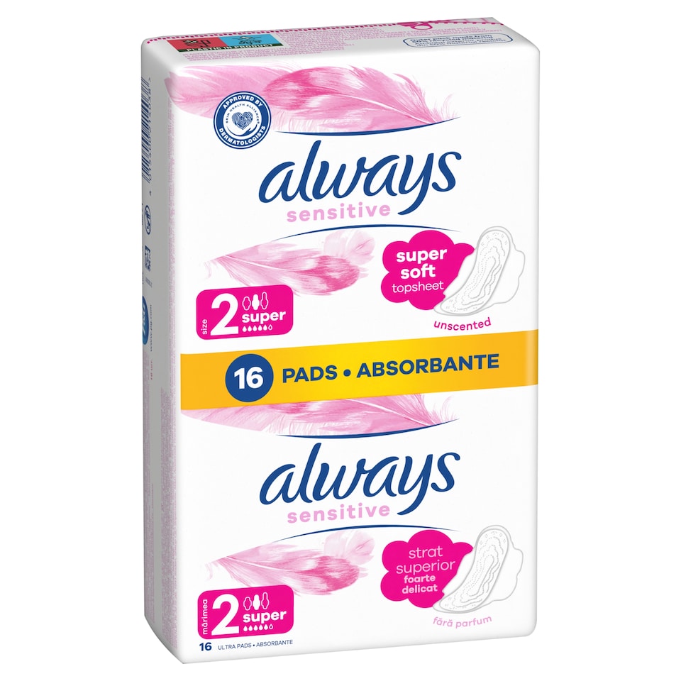 Always Ultra Sensitive Super Egészségügyi Betét (2-es Méret), 16 db  1. kép