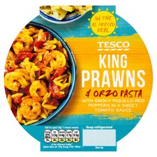 Tesco Al Fresco King Prawn And Orzo Pasta 160G