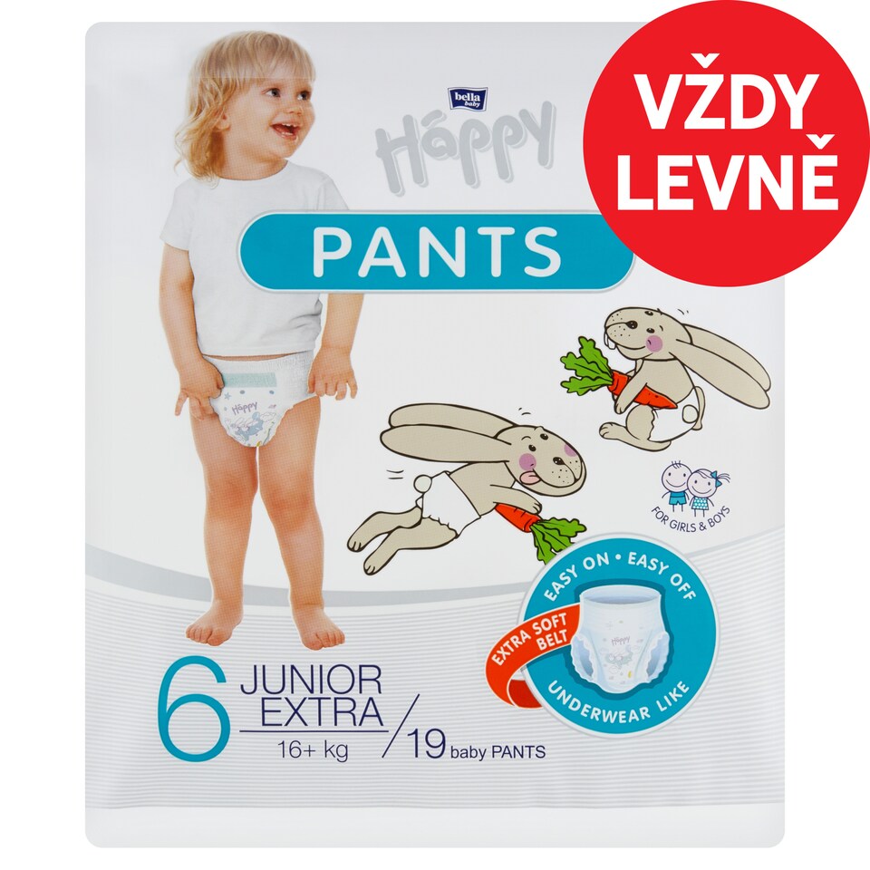 Bella Baby Happy Baby Pants 6 Junior Extra 16+ kg 19 pcs