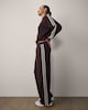 image 1 of F&F Active AFTERCLASS Side Stripe Wide Leg Co-ord Joggers in Chocolate