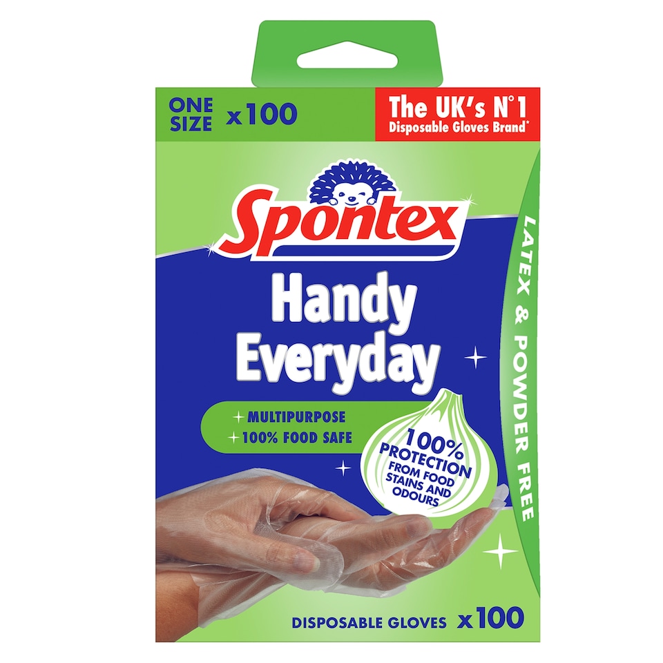 image 1 of Spontex Multi Purpose Disposable Gloves 100 Pack