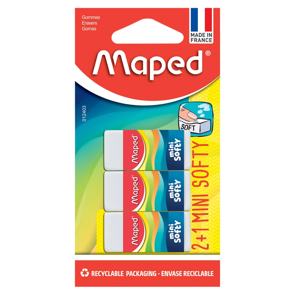 Maped Mini Softy radír 3 db