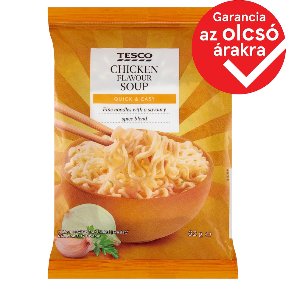 Tesco instant tésztaleves csirkehús ízzel 62 g