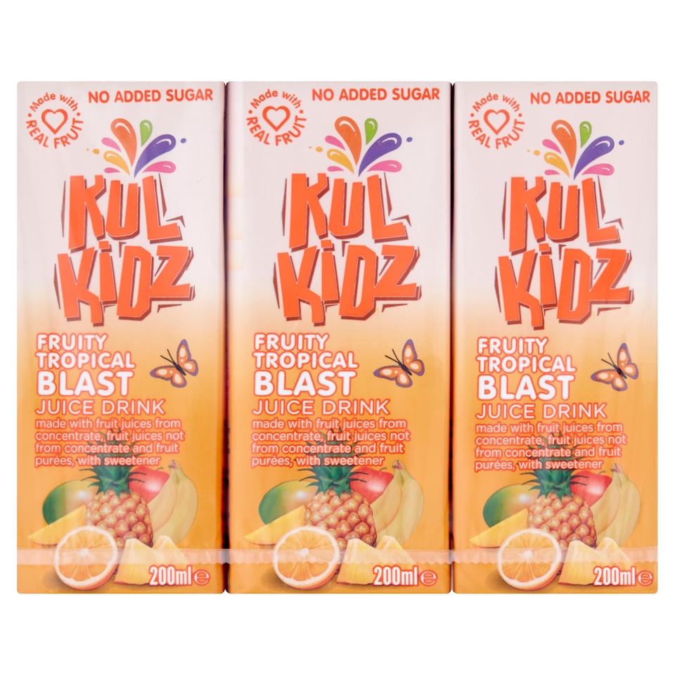 Kul Kidz Orange Juice 3x200ml