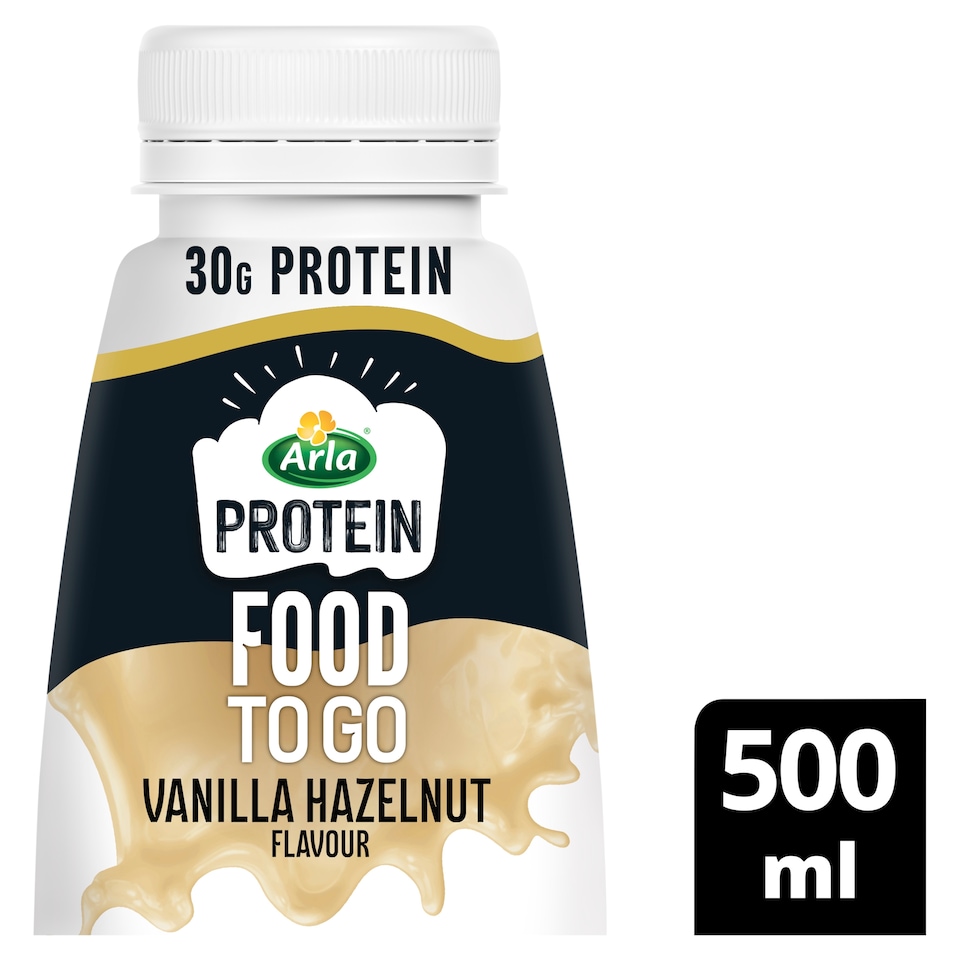 Arla Protein Food To Go Meal Drink Vanilla Hazelnut 500ml