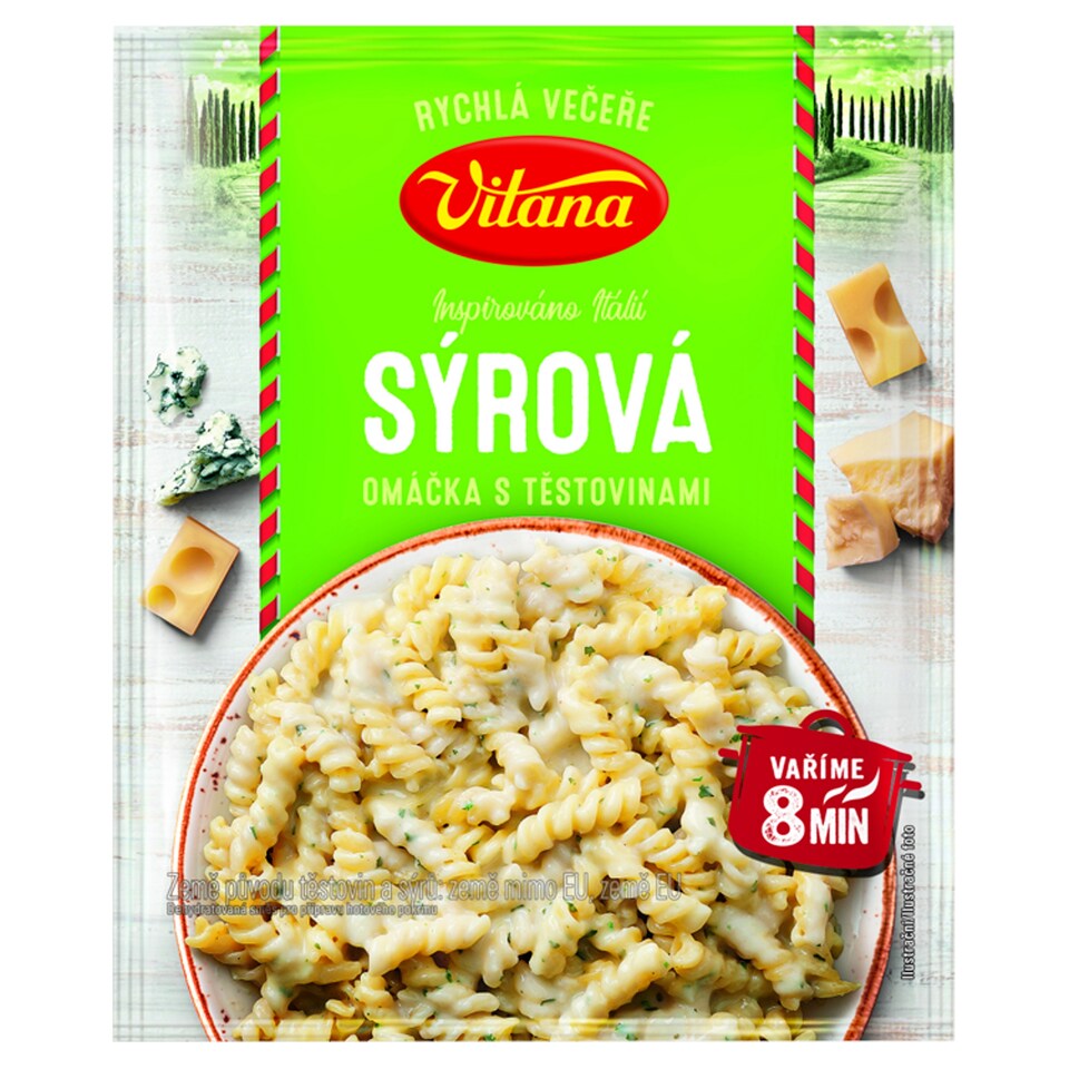 Vitana Rychlá večeře Sýrová omáčka s těstovinami 160g
