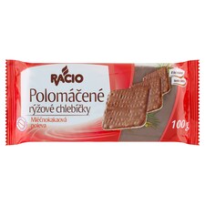 Racio Half-Soaked Rice Sandwiches Milk Cocoa Coating 8 pcs 100g