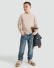 image 2 of F&F Boys Pure Cotton Long Sleeved T-Shirt in Med Nude