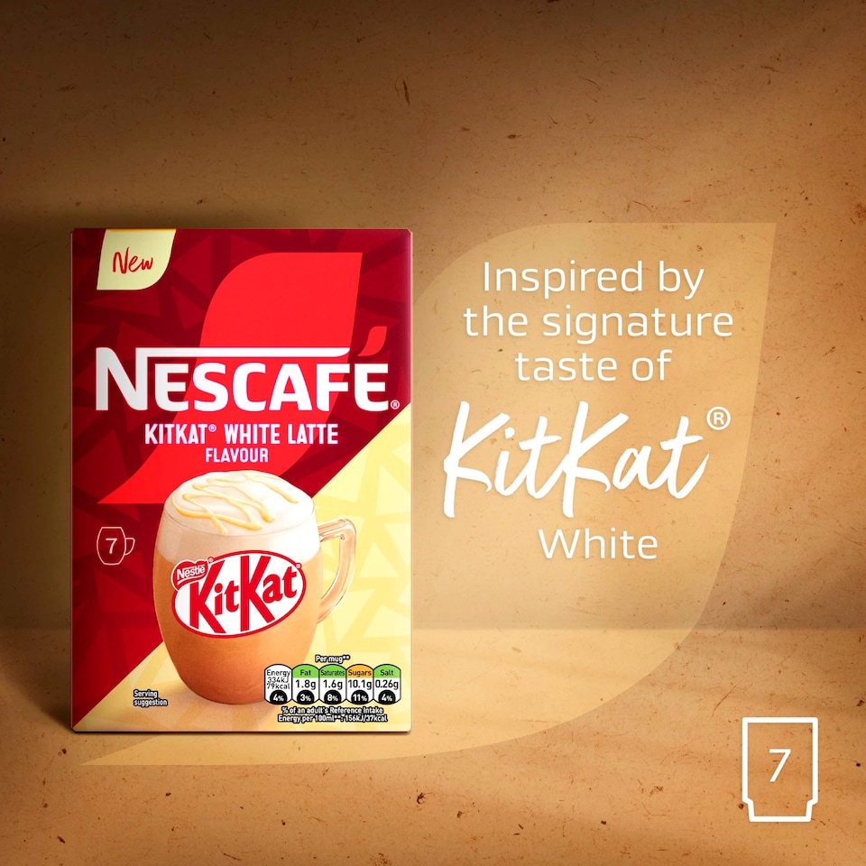 image 1 of NESCAFE KitKat White Latte 7 Sachets 140G