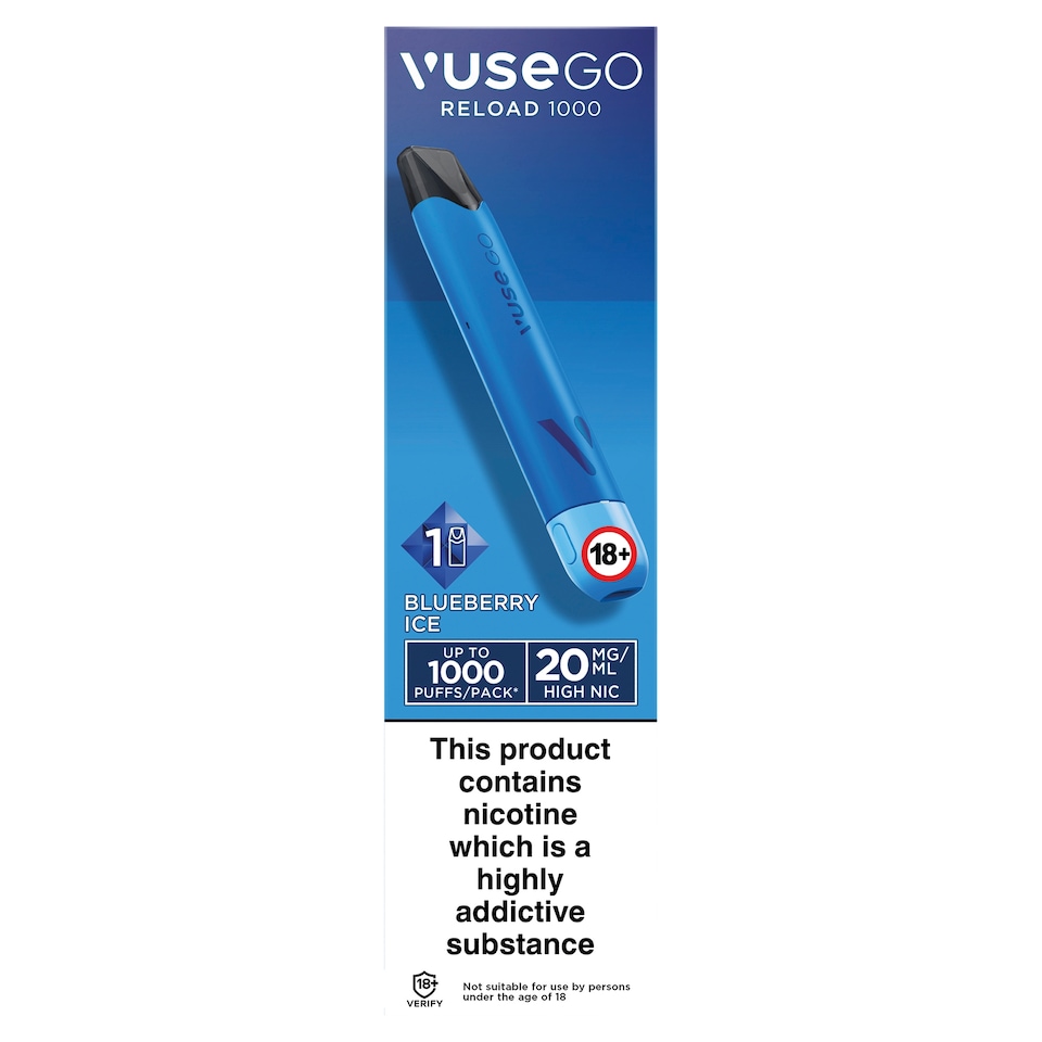 Vuse Go Reload 1000 Pen Blueberry Ice 20mg/ml Kit 2ml