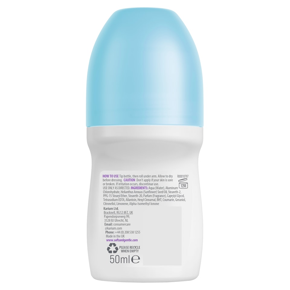 image 1 of Soft & Gentle Cotton Touch Antiperspirant Deodorant Roll On 50ml