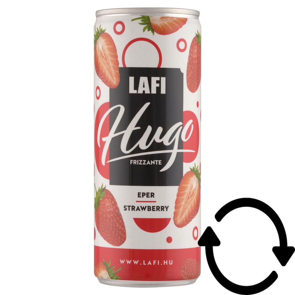 Lafi Hugo Frizzante eper ízű szénsavas boralapú koktél 7% 250 ml